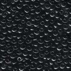 4mm Miyuki Magatama Drop Seed Beads - Opaque Black - 24gm