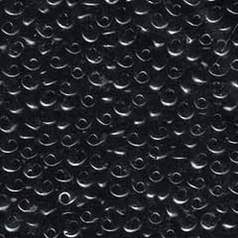 4mm Miyuki Magatama Drop Seed Beads - Opaque Black - 24gm