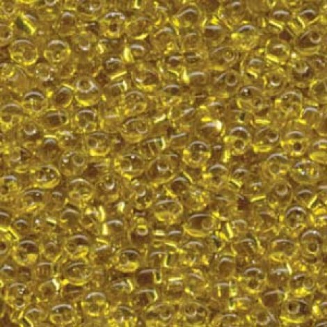 4mm Miyuki Magatama Drop Seed Beads - Silver Lined Yellow