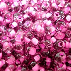 4mm Magatama Drop Beads - Pink Lined Smokey Amethyst