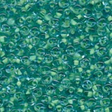 4mm Miyuki Magatama Drops - Mint Green Lined Aqua - 12gm