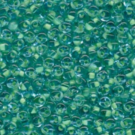 4mm Miyuki Magatama Drops - Mint Green Lined Aqua - 12gm