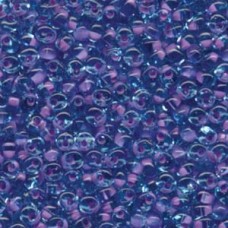 4mm Miyuki Magatama Drops - Lavender Lined Aqua - 12gm