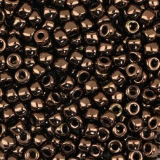 5x4mm Czech Matubo Seed Beads - Jet Bronze - 20gm