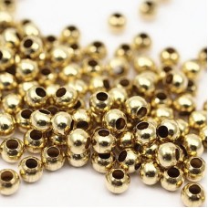 6mm Raw Brass Beads with 2.8mm Hole Size