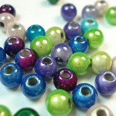 6mm Jeweltone Japanese Miracle Bead Mix - Pack of 10