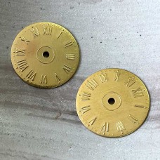 25.5mm Raw Brass Clock Face Component - Pack of 5