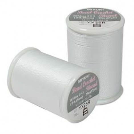 Miyuki Bead Crochet Thread - Size 8 (.45mm) - White - 25m Miyuki Bead Crochet Thread - Size 8 (.45mm) - White - 25m