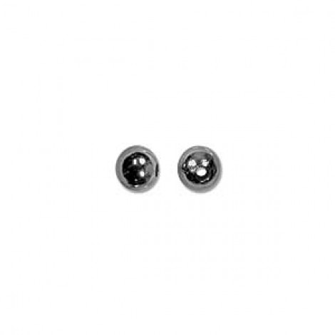 2.4mm Black Oxide Plated Round Spacer Beads