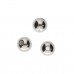 4mm Beadsmith Silver Plated Smooth Round Beads - Pack of 72