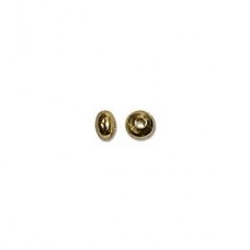 3x2mm Gold Plated Rondelle Spacer Beads