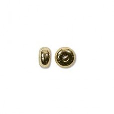 4.5x2.4mm Gold Plated Rondelle Spacers