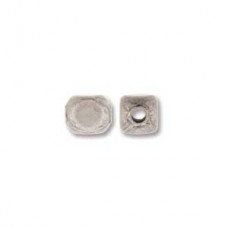 5mm Antique Silver Plated Metal Cube Bead Spacers - Pack of 72