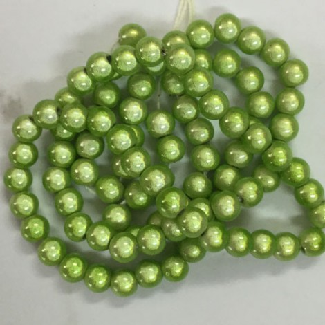 4mm Peridot Miracle Beads