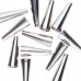 19.1mm Beadsmith Metal Elements Metal Cones - Pack of 24 - Silver Plated 19.1mm Beadsmith Metal Elements Metal Cones - Pack of 24 - Silver Plated