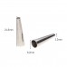 24.6mm Beadsmith Metal Elements Metal Cones - Pack of 24 - Silver Plated