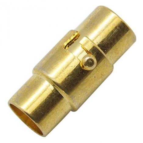 7x16mm (4.8mmID) Gold Plated Brass Magnetic Screw Clasp