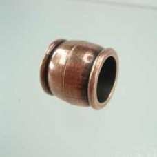 14mm Euro Round Magnetic Clasp for 10mm Cord - Antique Copper - each