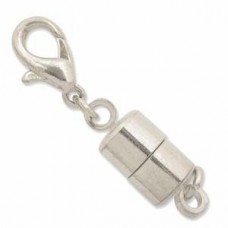 Large Silver Plated Magneti-Clasp No Tool Clasp Converter
