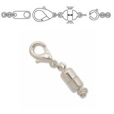 Small Silver Plated Magneti-Clasp No Tool Clasp Converter