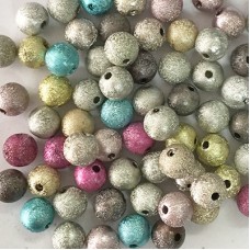 8mm Stardust Metallic Acrylic Beads - Multicolor