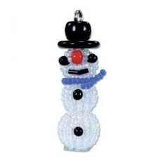 Miyuki Snowman Beaded Ornament Kit