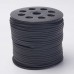 3x1.5mm Korean Flat Faux Suede Cord w-PU Leather - Black - 100yd (91m) Roll 3x1.5mm Korean Flat Faux Suede Cord w-PU Leather - Black - 100yd (91m) Roll