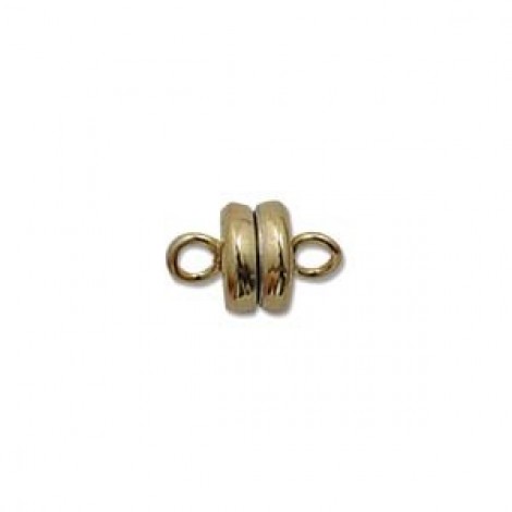 6mm Beadsmith Gold Plated Magnetic Clasps - Pack of 2