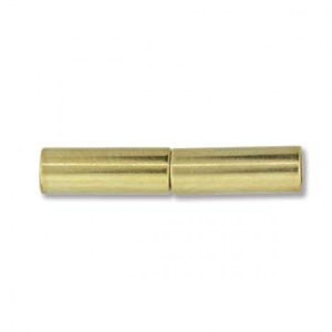 22x4mm (3.2mm ID) Gold Plated Magnetic Tube Clasp