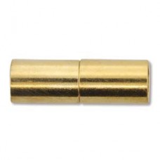 22x7mm (6.2mm ID) Gold Plated Magnetic Tube Clasp