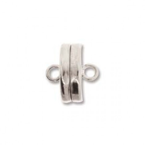 10mm Beadsmith Silver Plated Magnetic Clasp