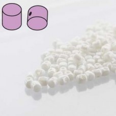 2.5x3mm Cz Minos Beads - Opaque White Luster