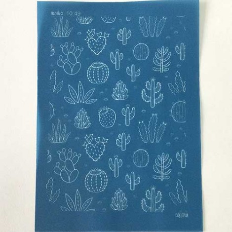 Moiko Silk Screen - 74x105mm - Design 10.49 - Succulents