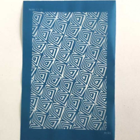 Moiko Silk Screen - 74x105mm - Design 13.18 - Geometric