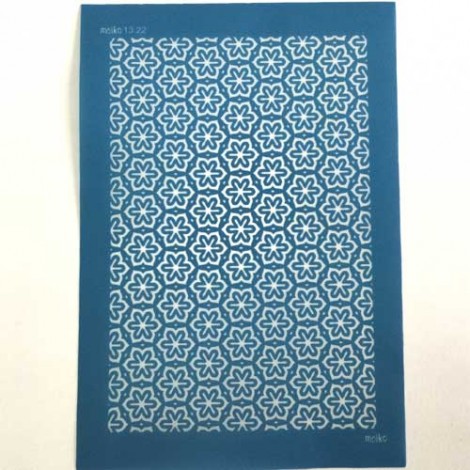 Moiko Silk Screen - 74x105mm - Design 13.22 - Tiny Flower Repeat