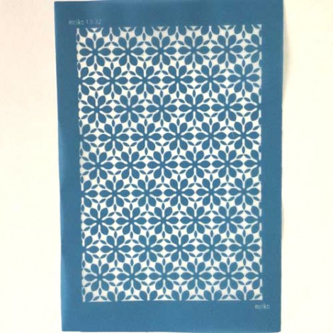 Moiko Silk Screen - 74x105mm - Design 13.32 - Daisies