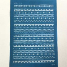 Moiko Silk Screen - 74x105mm - Design 7.36 - Zig Zag Stripes