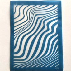 Moiko Silk Screen - 74x105mm - Design 9.24 - Wavy Lines
