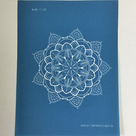 Moiko Silk Screen - 74x105mm - Design 11.26 - Mandala