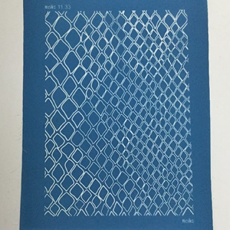 Moiko Silk Screen - 74x105mm - Design 11.33 - Snakeskin