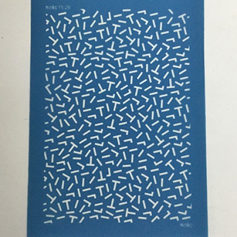 Moiko Silk Screen - 74x105mm - Design 15.28 - Angles