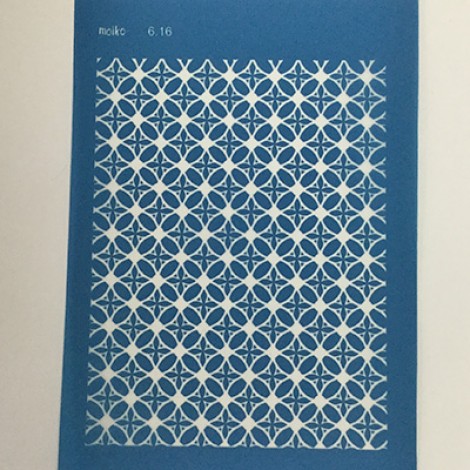 Moiko Silk Screen - 74x105mm - Design 6.16 - Intersecting Petals