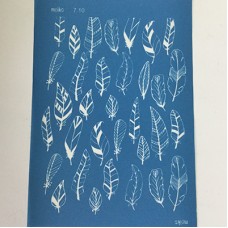 Moiko Silk Screen - 74x105mm - Design 7.10 - Feathers