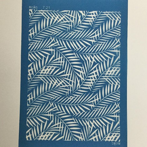 Moiko Silk Screen - 74x105mm - Design 7.21 - Fine Palms