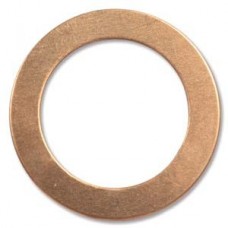 1.25" (31mm) OD Copper 24ga Blank Washers - Pack of 2