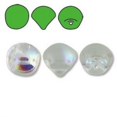 9x8mm Czech Mushroom Beads - Crystal AB - Pack of 10