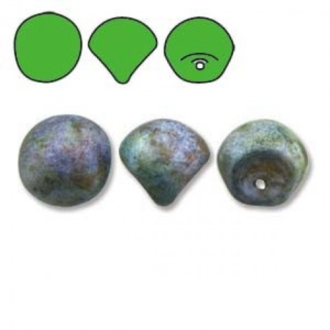 9x8mm Cz Mushroom Beads - White Travertine Blue - Pack of 10 9x8mm Cz Mushroom Beads - White Travertine Blue - Pack of 10