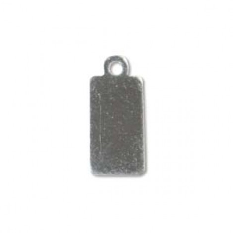 11x6mm Sterling Silver 24ga Rectangle Tag