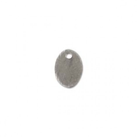 7x5mm Sterling Silver Oval Blank Tag w/.7mm hole