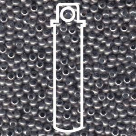 6/0 Metal Seed Beads - Matte Zince - 28gm